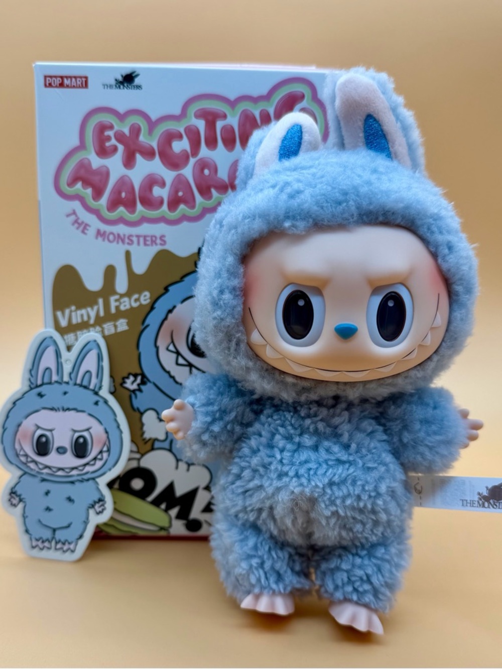 Two(2) Exciting Macaron confirmed Plush Vinyl Face.